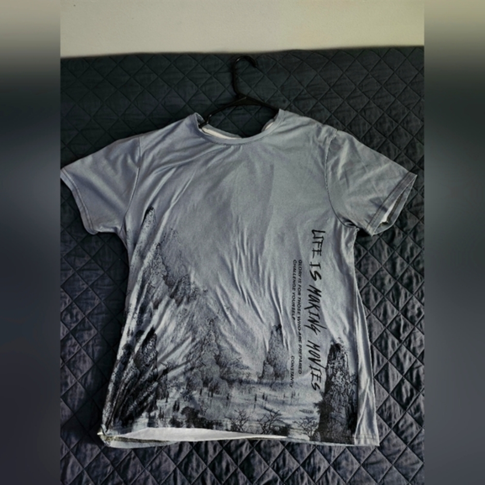 Graphic Army Green T-Shirt